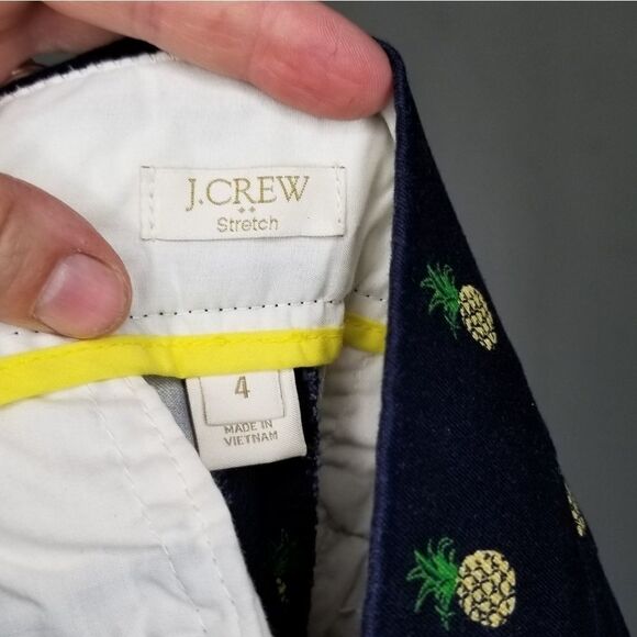 J Crew side zip pineapple shorts summer beach vaca - Picture 3 of 4